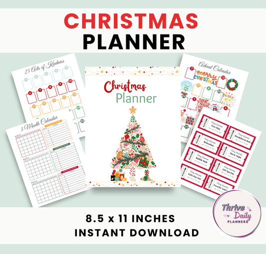 Christmas Planner & Advent Kindness Calendars Bundle