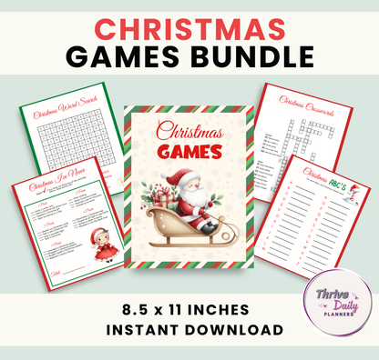 Christmas Party Games Bundle - Printable