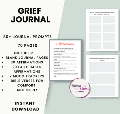 Reflective Journal for Coping with Grief