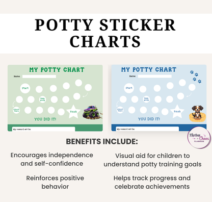 Potty Training Chart for Boys Printable