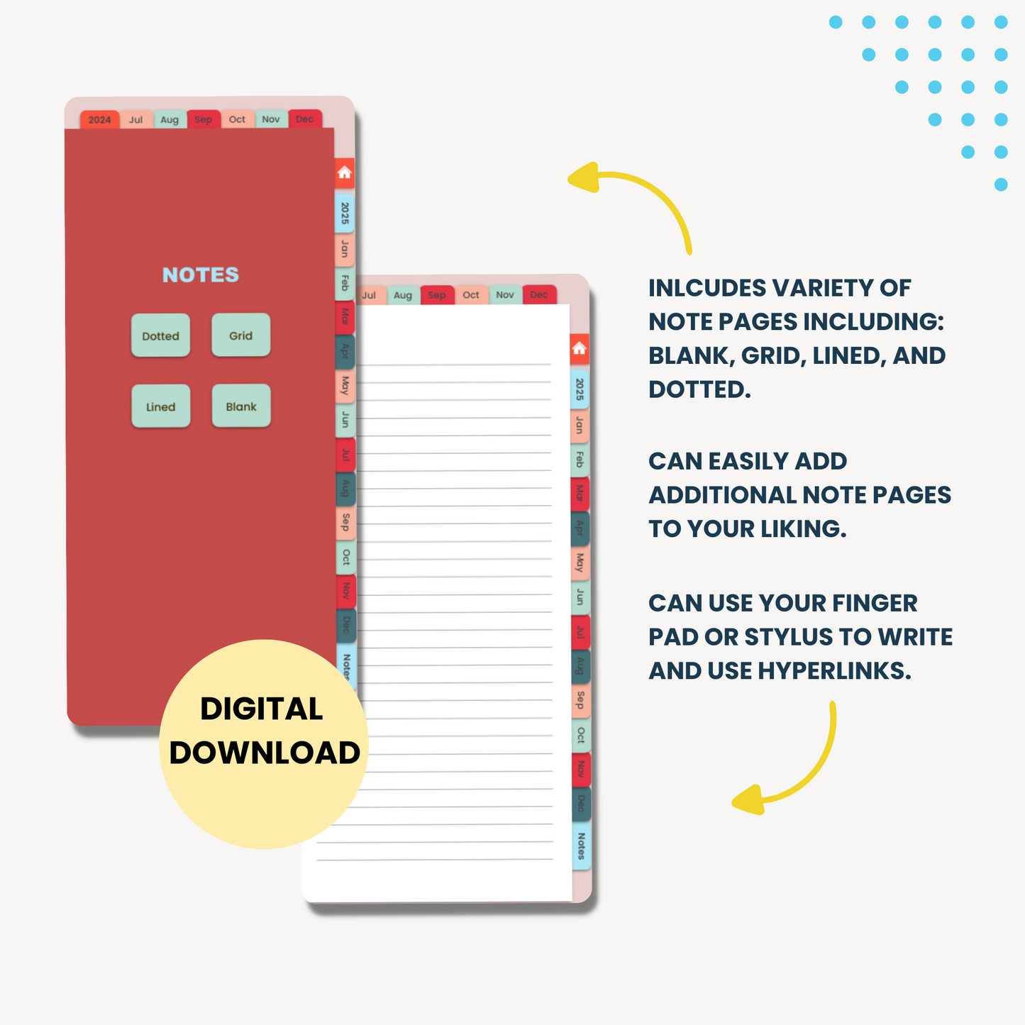 18-Month Tropical Floral Smartphone Planner 2024-2025